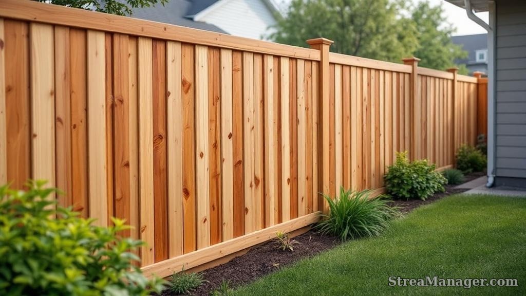 Cedar Wood Privacy Fence