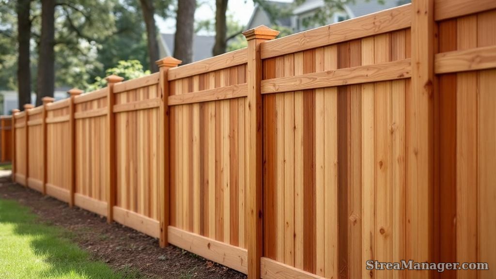 Modern Horizontal Wood Fence